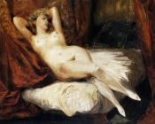 Female Nude Reclining on a Divan - 欧仁·德拉克洛瓦